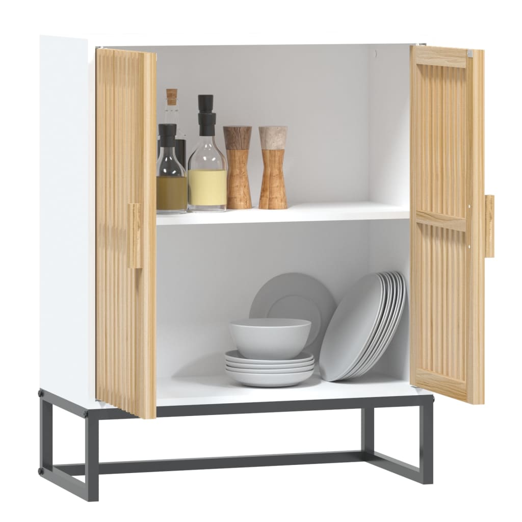 skænk 60x30x75 cm konstrueret træ hvid