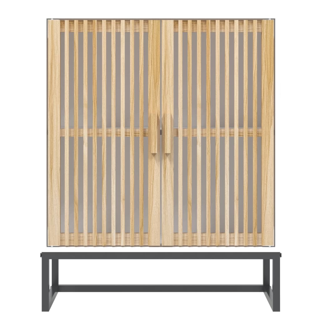 skænk 60x30x75 cm konstrueret træ hvid