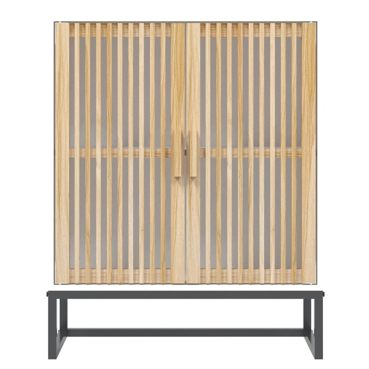 skænk 60x30x75 cm konstrueret træ hvid