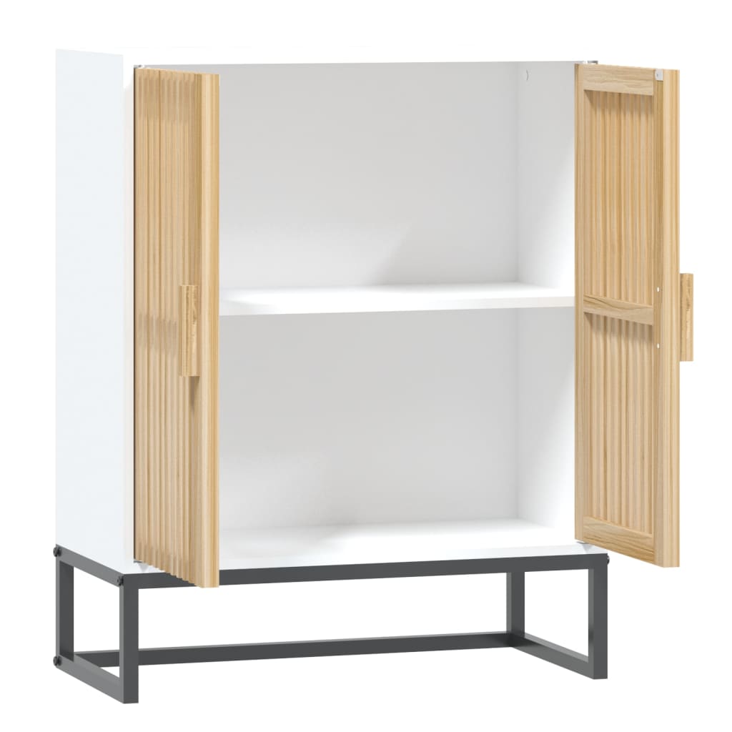 skænk 60x30x75 cm konstrueret træ hvid