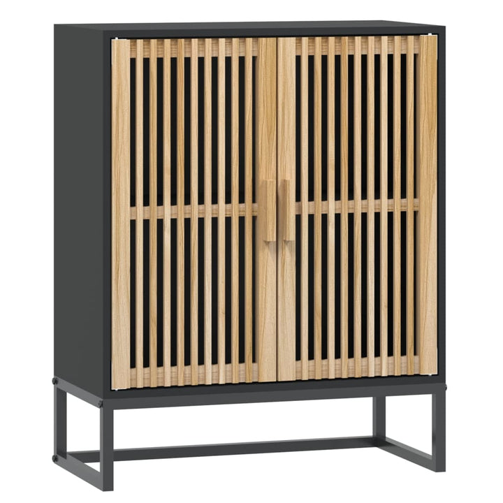 skænk 60x30x75 cm konstrueret træ sort