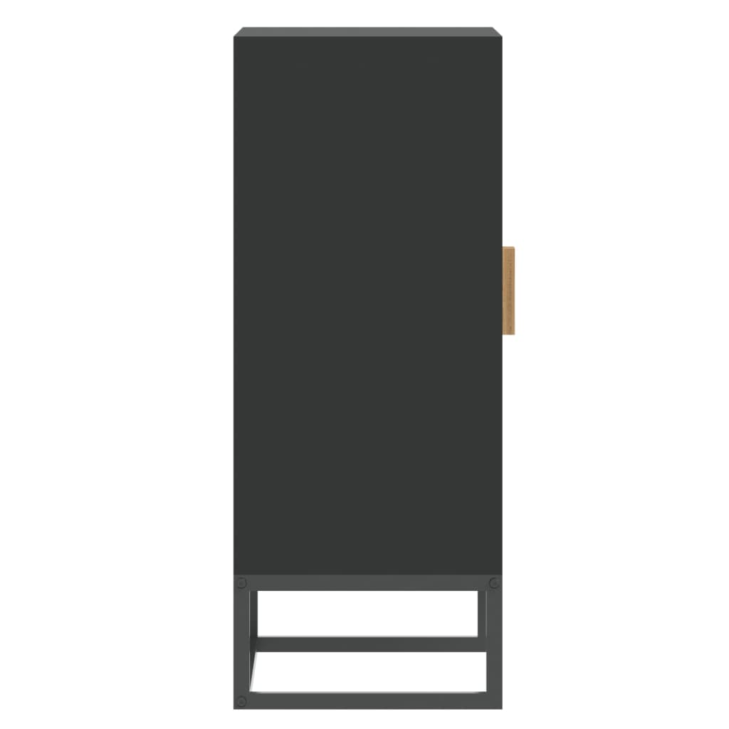 skænk 60x30x75 cm konstrueret træ sort