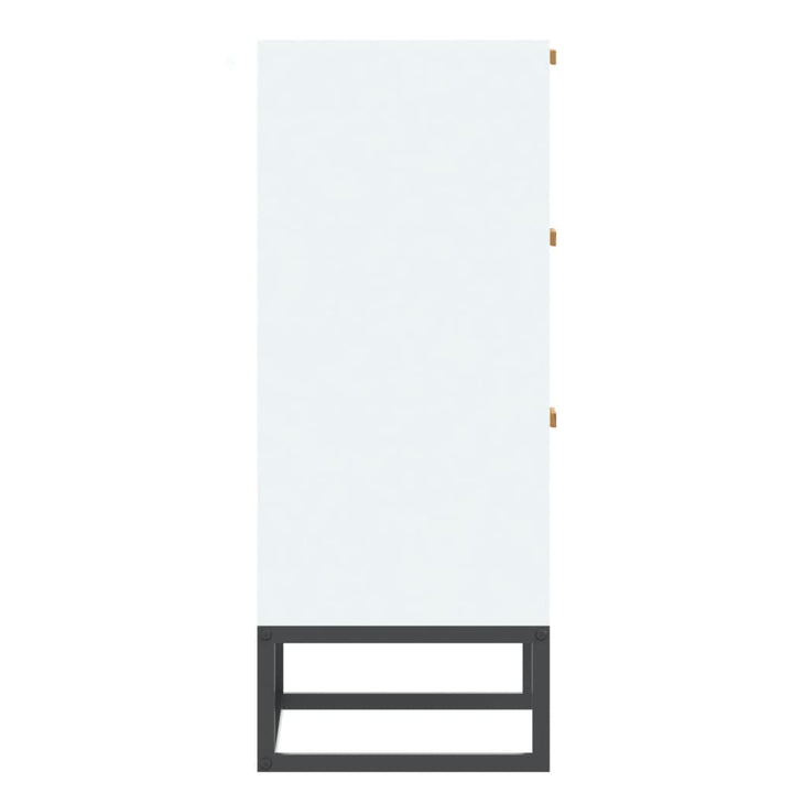 skænk 60x30x75 cm konstrueret træ hvid