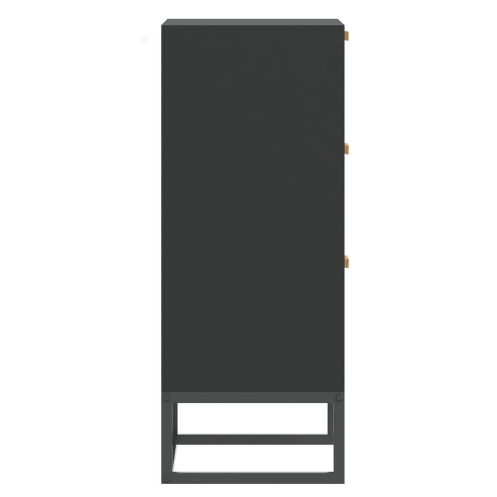 skænk 60x30x75 cm konstrueret træ sort
