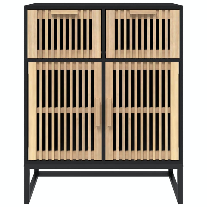 skænk 60x30x75 cm konstrueret træ sort