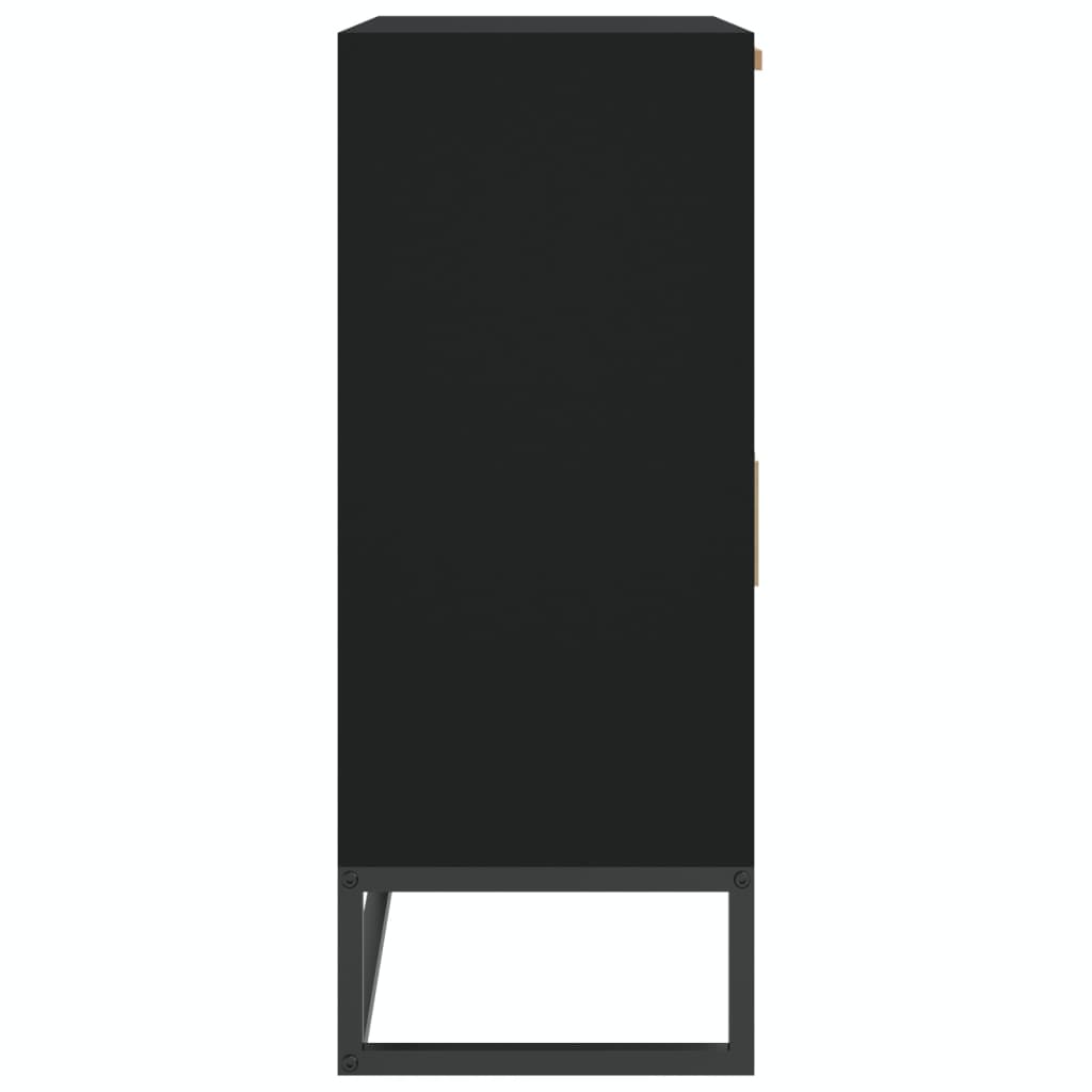 skænk 60x30x75 cm konstrueret træ sort