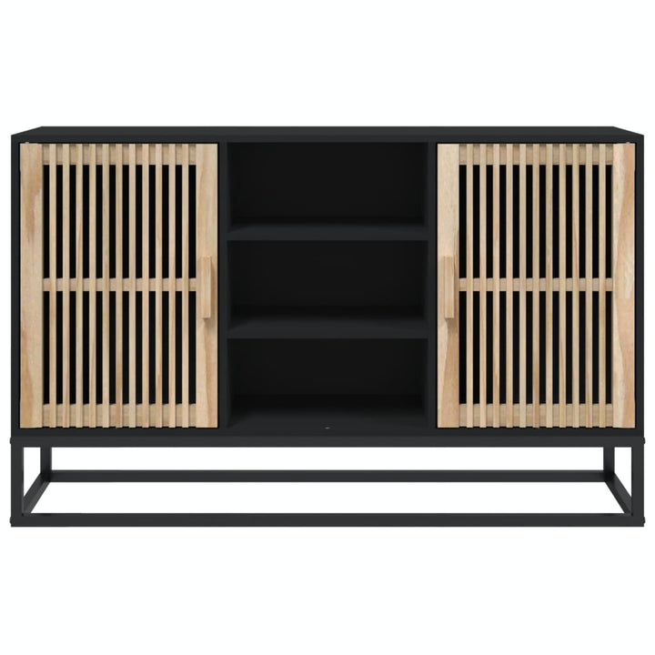 skænk 105x30x65 cm konstrueret træ sort