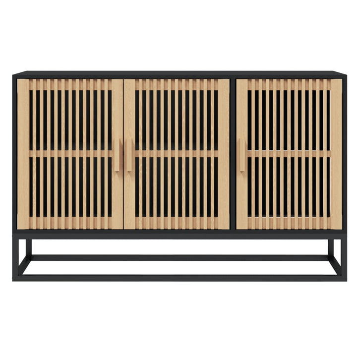 skænk 105x30x65 cm konstrueret træ sort
