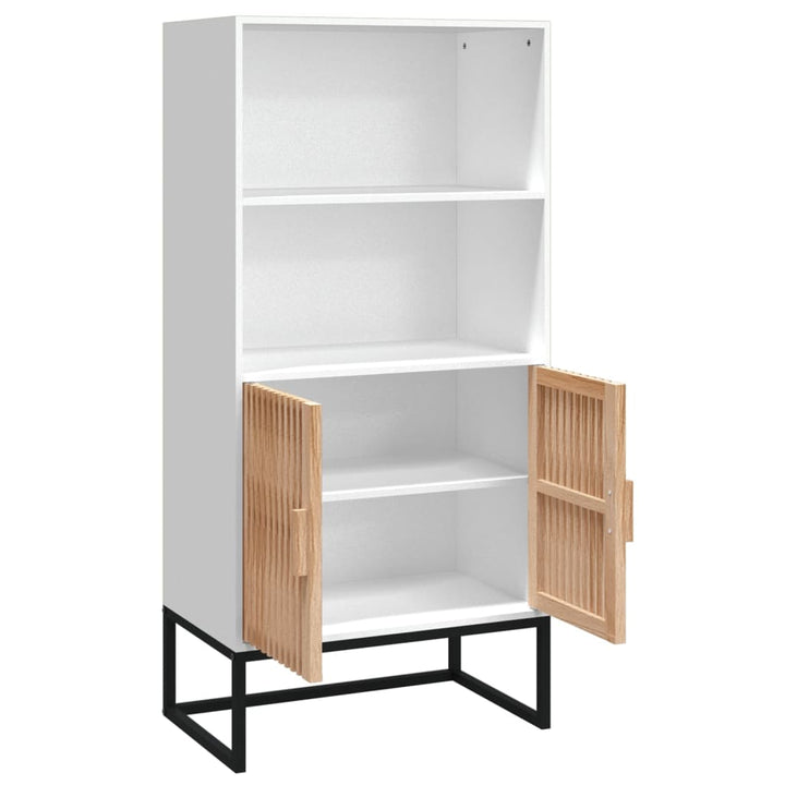 højskab 60x35x125 cm konstrueret træ hvid