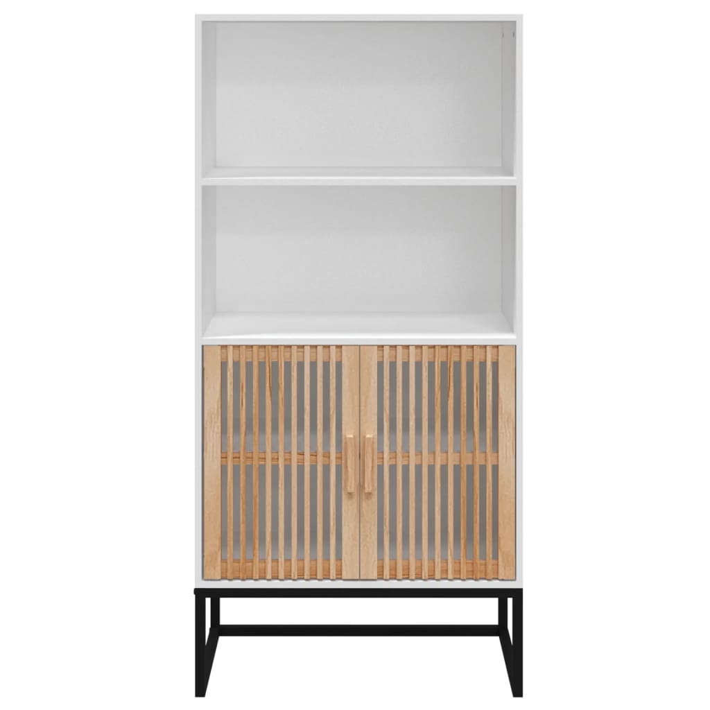 højskab 60x35x125 cm konstrueret træ hvid