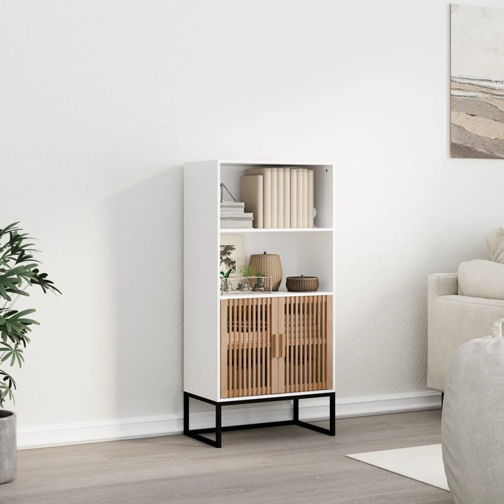 højskab 60x35x125 cm konstrueret træ hvid