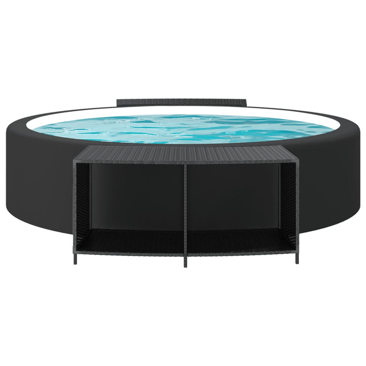 opbevaringshylder 2 stk. polyrattan sort