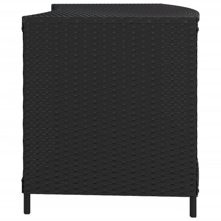 opbevaringshylder 2 stk. polyrattan sort
