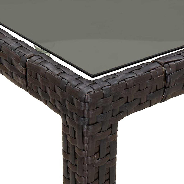 Havemøbel Bord Brun 90 x 90 x 75 cm polyrattan