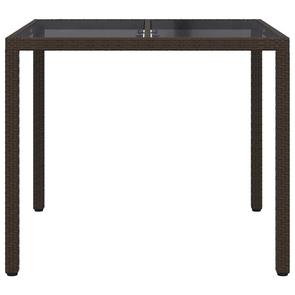 Havemøbel Bord Brun 90 x 90 x 75 cm polyrattan