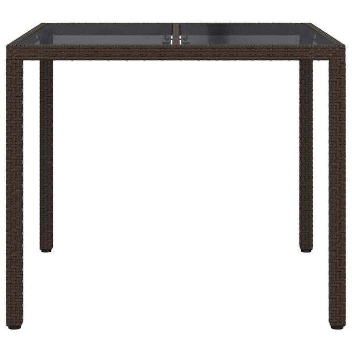 Havemøbel Bord Brun 90 x 90 x 75 cm polyrattan