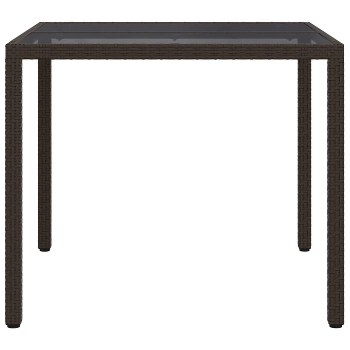 Havemøbel Bord Brun 90 x 90 x 75 cm polyrattan