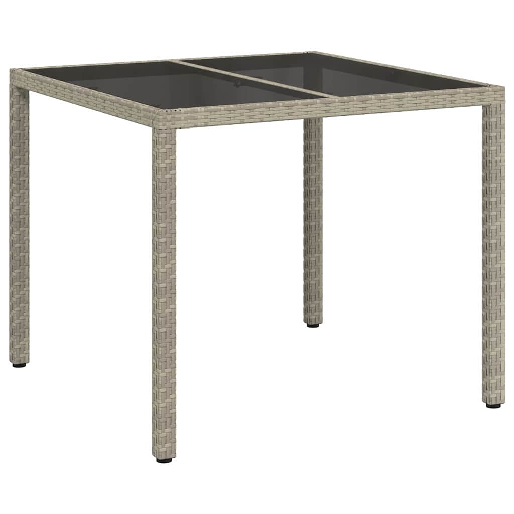 Havemøbel Bord Grå 90 x 90 x 75 cm polyrattan