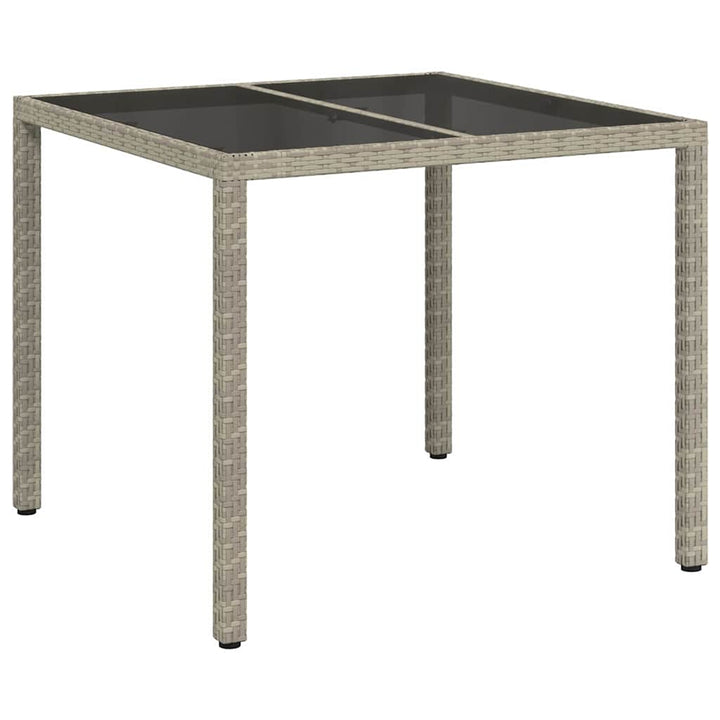 Havemøbel Bord Grå 90 x 90 x 75 cm polyrattan