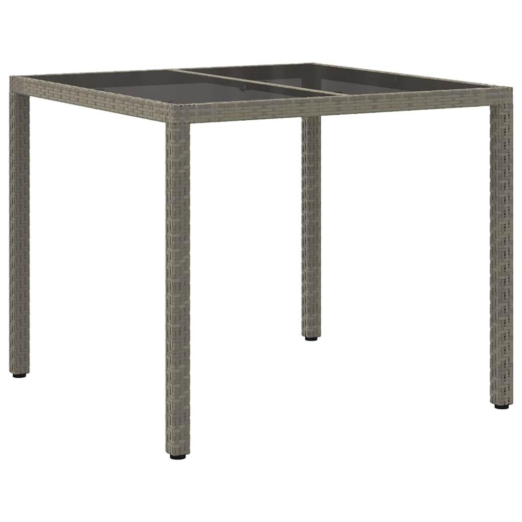 Havemøbel Bord Grå 90 x 90 x 75 cm polyrattan
