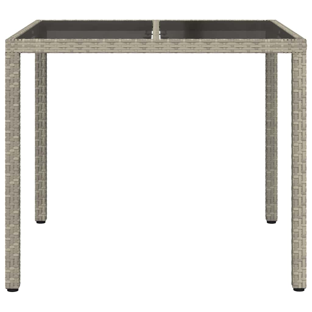 Havemøbel Bord Grå 90 x 90 x 75 cm polyrattan