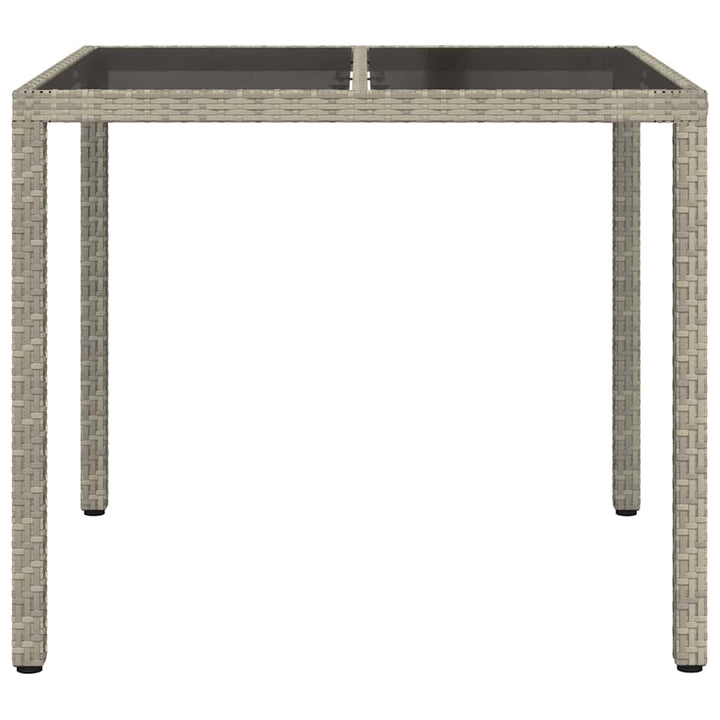 Havemøbel Bord Grå 90 x 90 x 75 cm polyrattan