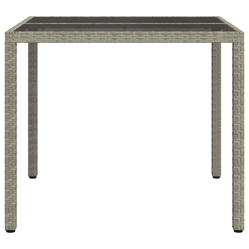 Havemøbel Bord Grå 90 x 90 x 75 cm polyrattan