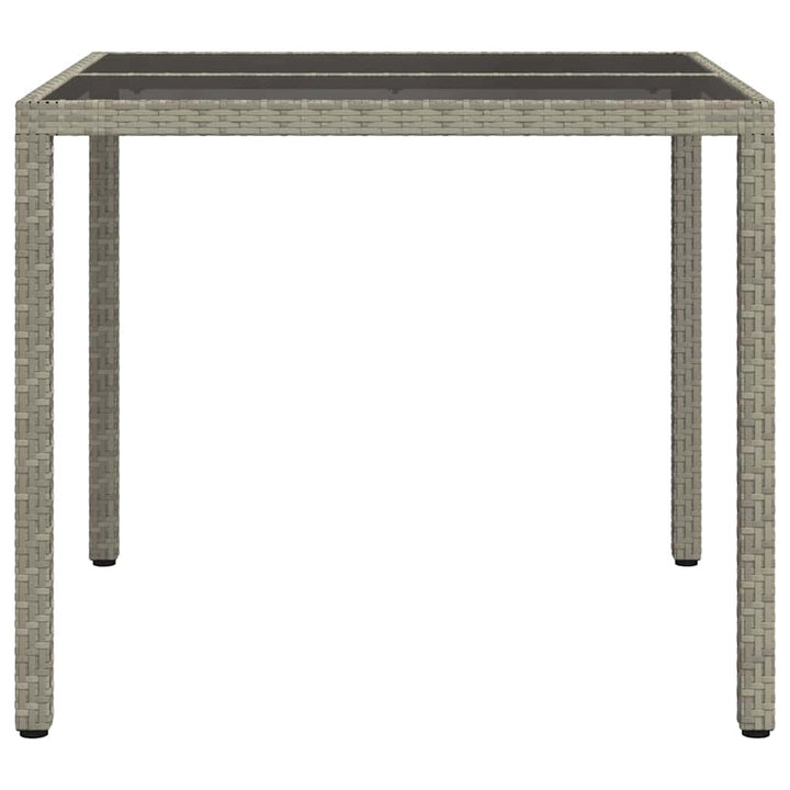 Havemøbel Bord Grå 90 x 90 x 75 cm polyrattan