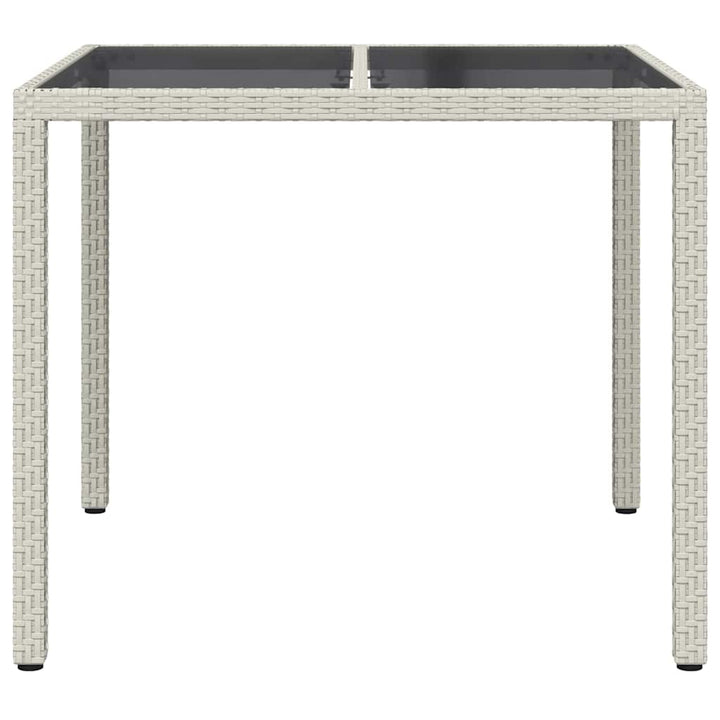 Havemøbel Bord Hvid 90 x 90 x 75 cm polyrattan
