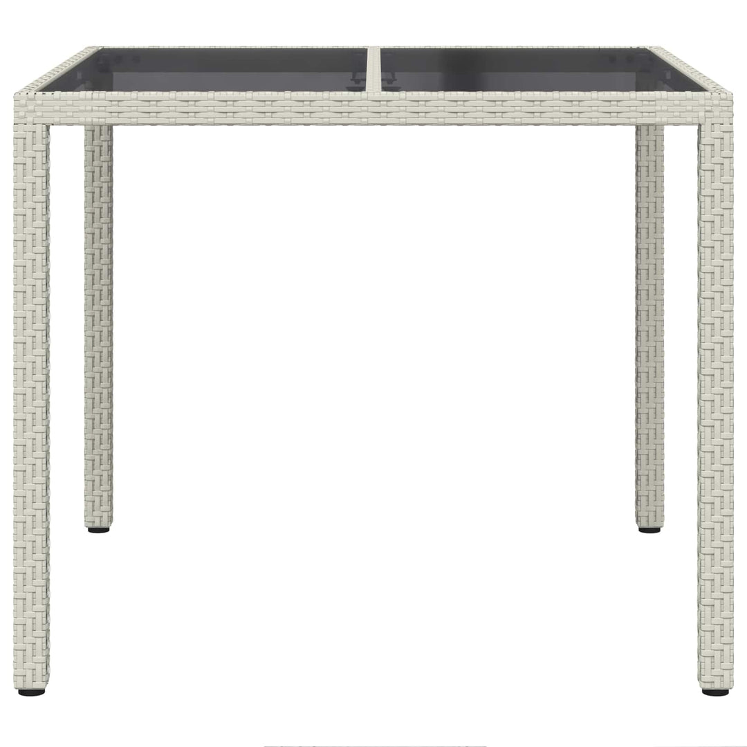 Havemøbel Bord Hvid 90 x 90 x 75 cm polyrattan