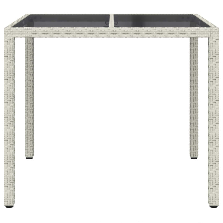 Havemøbel Bord Hvid 90 x 90 x 75 cm polyrattan