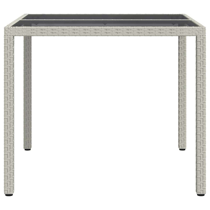 Havemøbel Bord Hvid 90 x 90 x 75 cm polyrattan