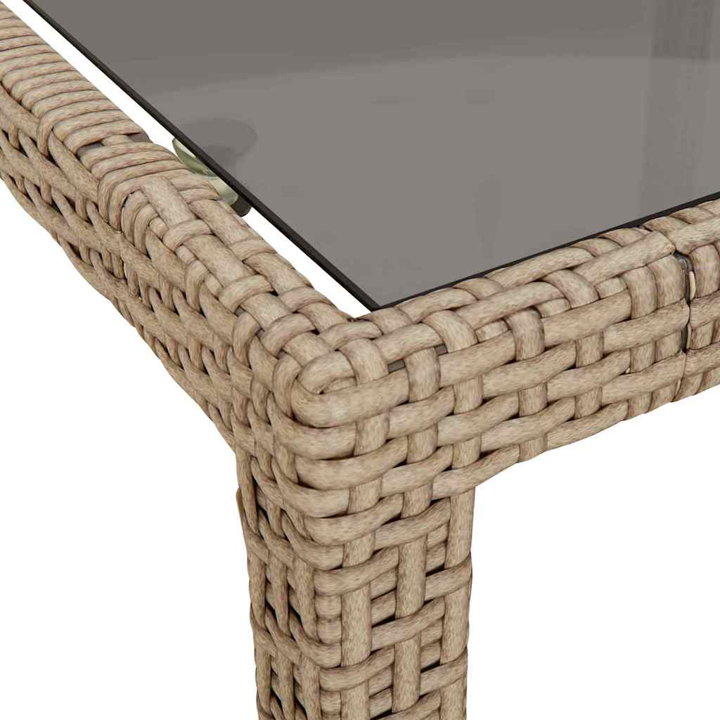 Havemøbel Bord Beige 90 x 90 x 75 cm polyrattan