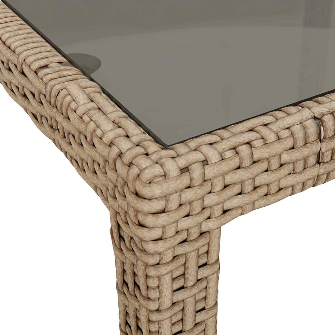 Havemøbel Bord Beige 90 x 90 x 75 cm polyrattan