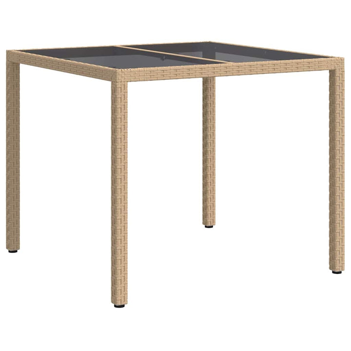 Havemøbel Bord Beige 90 x 90 x 75 cm polyrattan