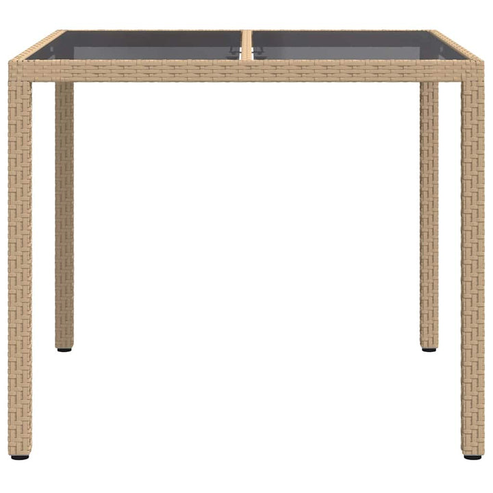 Havemøbel Bord Beige 90 x 90 x 75 cm polyrattan