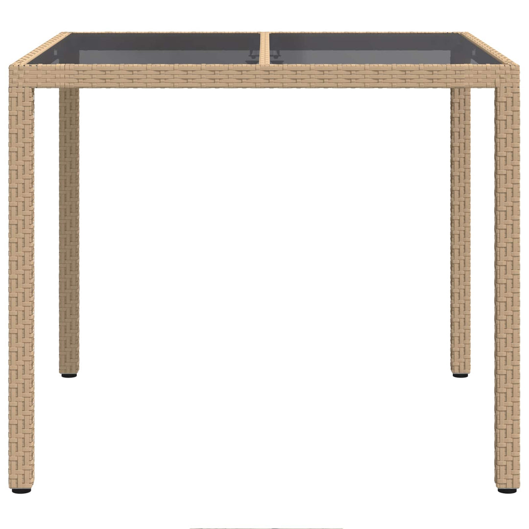 Havemøbel Bord Beige 90 x 90 x 75 cm polyrattan