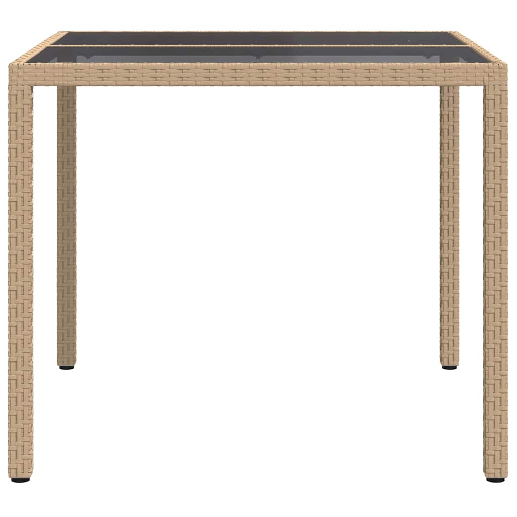 Havemøbel Bord Beige 90 x 90 x 75 cm polyrattan