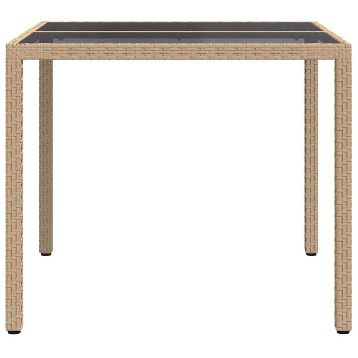 Havemøbel Bord Beige 90 x 90 x 75 cm polyrattan