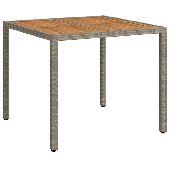 Havemøbel Bord Grå 90 x 90 x 75 cm polyrattan