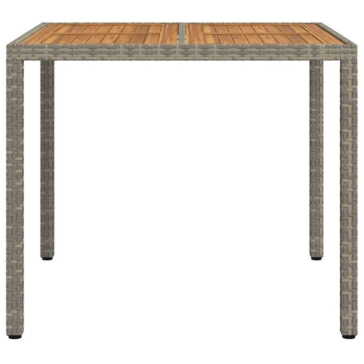 Havemøbel Bord Grå 90 x 90 x 75 cm polyrattan