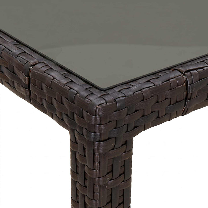 Havemøbel Bord Brun 150 x 90 x 75 cm polyrattan