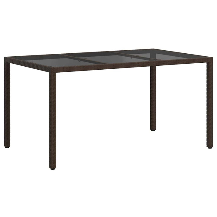 Havemøbel Bord Brun 150 x 90 x 75 cm polyrattan