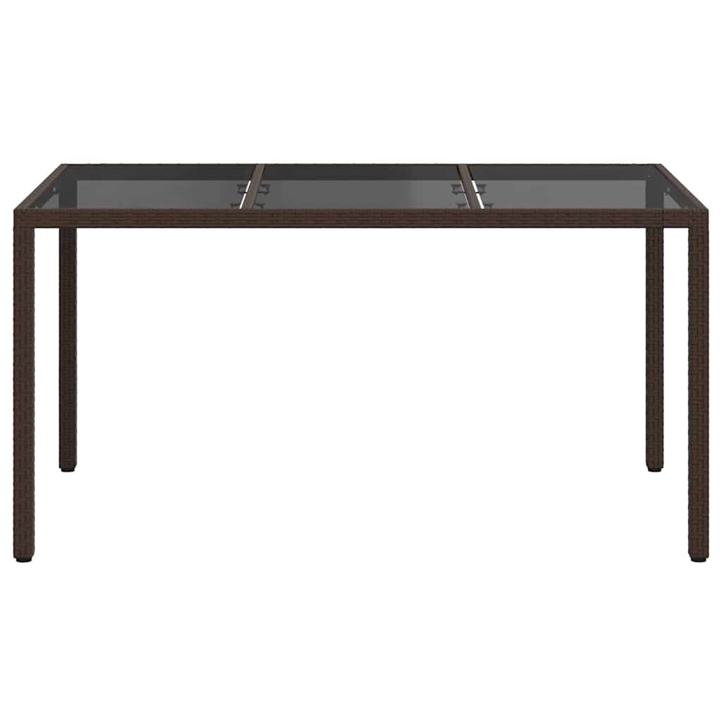 Havemøbel Bord Brun 150 x 90 x 75 cm polyrattan