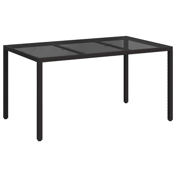 Havemøbel Bord Sort 150 x 90 x 75 cm polyrattan