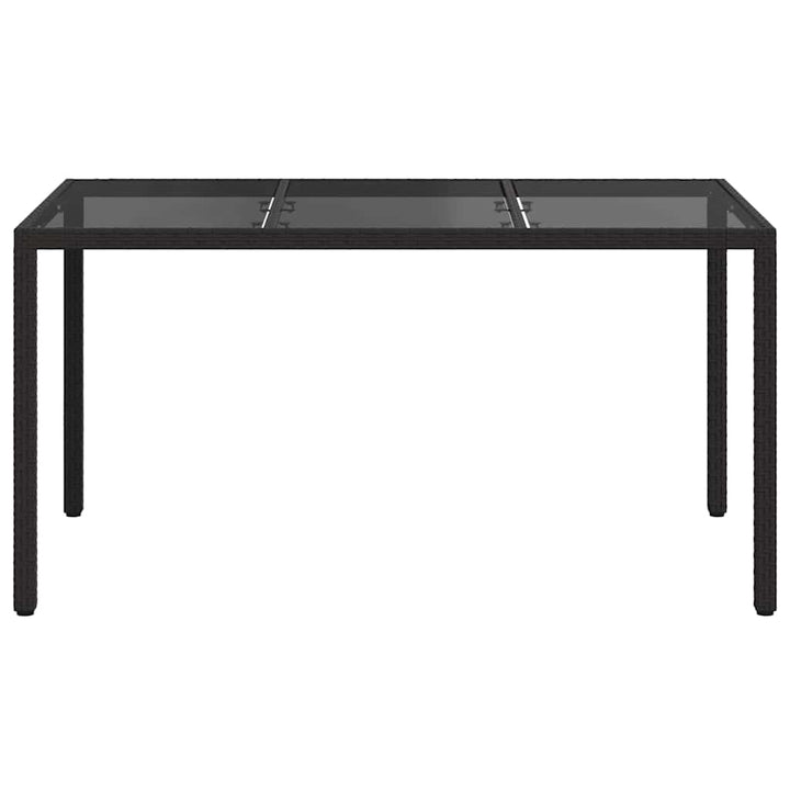 Havemøbel Bord Sort 150 x 90 x 75 cm polyrattan