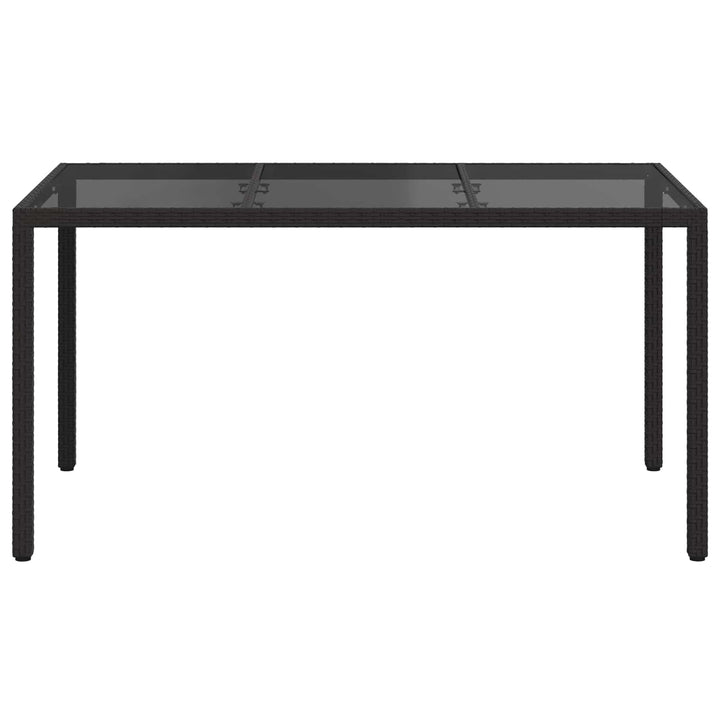Havemøbel Bord Sort 150 x 90 x 75 cm polyrattan
