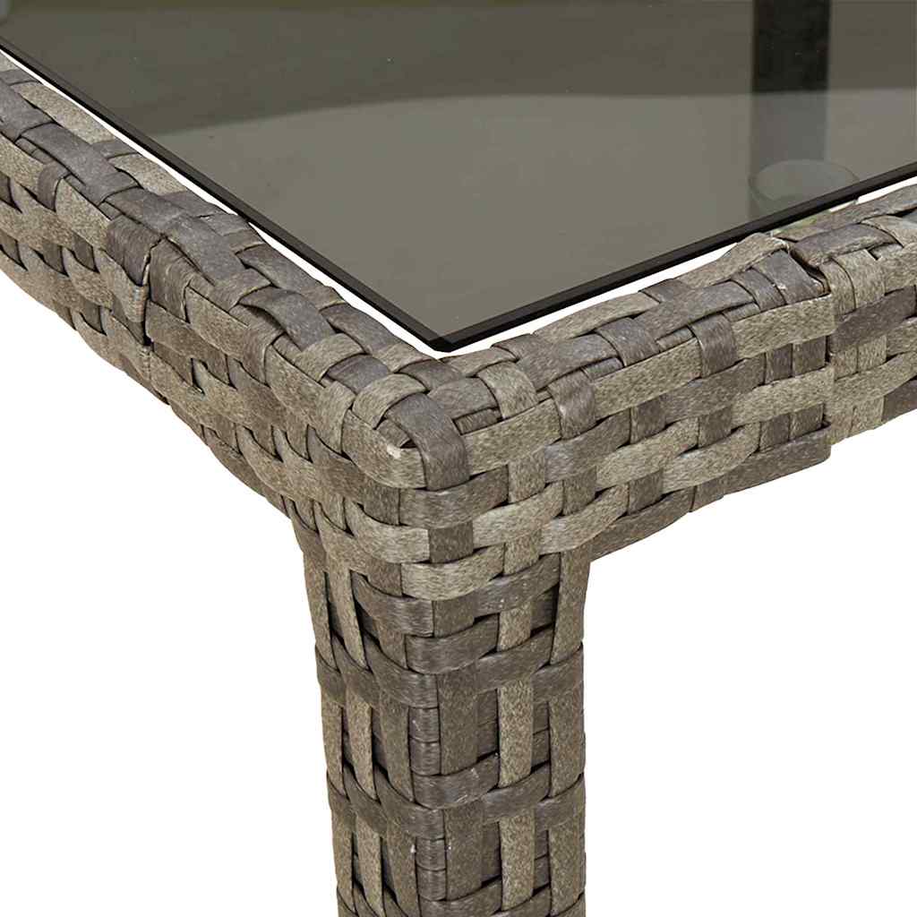Havemøbel Bord Grå 150 x 90 x 75 cm polyrattan