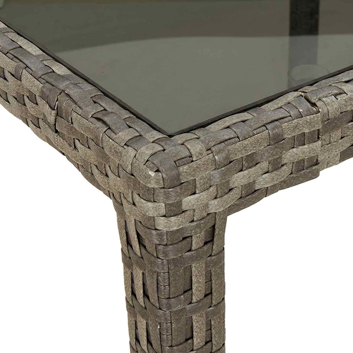 Havemøbel Bord Grå 150 x 90 x 75 cm polyrattan