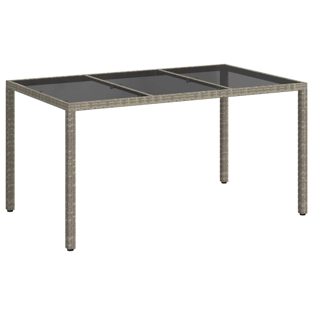 Havemøbel Bord Grå 150 x 90 x 75 cm polyrattan